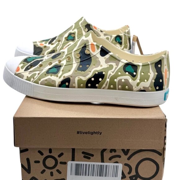Native Jefferson Slip-On Water Shoes Pine Map Adult M7 W9 Lightweight Camo EVA - Picture 2 of 10